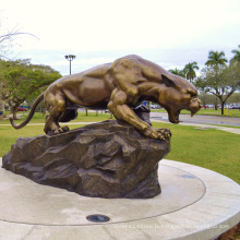 Sculpture en bronze Statue de mascotte Panther Cougar